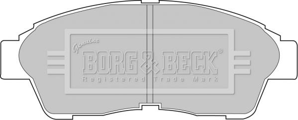 Borg & Beck BBP1502 - Тормозные колодки, дисковые, комплект autospares.lv
