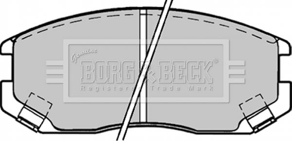 Borg & Beck BBP1518 - Тормозные колодки, дисковые, комплект autospares.lv