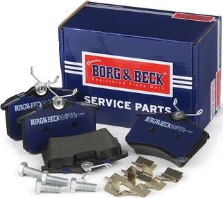 Borg & Beck BBP1512 - Тормозные колодки, дисковые, комплект autospares.lv