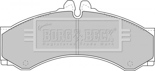 Borg & Beck BBP1589 - Тормозные колодки, дисковые, комплект autospares.lv