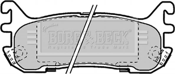 Borg & Beck BBP1584 - Тормозные колодки, дисковые, комплект autospares.lv