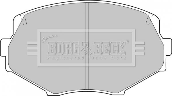 Borg & Beck BBP1583 - Тормозные колодки, дисковые, комплект autospares.lv