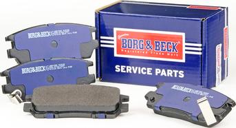 Borg & Beck BBP1582 - Тормозные колодки, дисковые, комплект autospares.lv