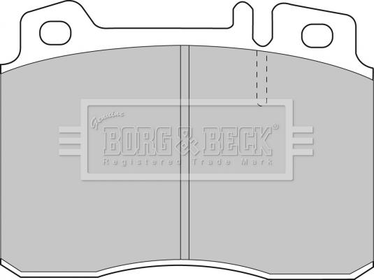 Borg & Beck BBP1587 - Тормозные колодки, дисковые, комплект autospares.lv