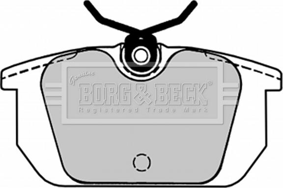 Borg & Beck BBP1534 - Тормозные колодки, дисковые, комплект autospares.lv