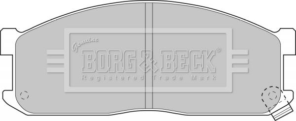 Borg & Beck BBP1536 - Тормозные колодки, дисковые, комплект autospares.lv