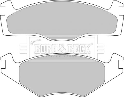 Borg & Beck BBP1531 - Тормозные колодки, дисковые, комплект autospares.lv