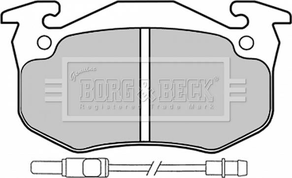 Borg & Beck BBP1525 - Тормозные колодки, дисковые, комплект autospares.lv