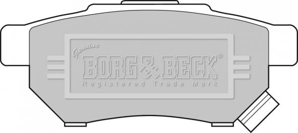 Borg & Beck BBP1526 - Тормозные колодки, дисковые, комплект autospares.lv