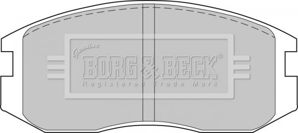 Borg & Beck BBP1521 - Тормозные колодки, дисковые, комплект autospares.lv