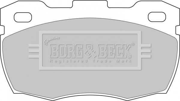 Borg & Beck BBP1571 - Тормозные колодки, дисковые, комплект autospares.lv