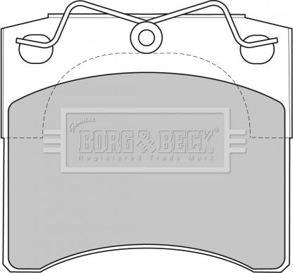 Borg & Beck BBP1572 - Тормозные колодки, дисковые, комплект autospares.lv