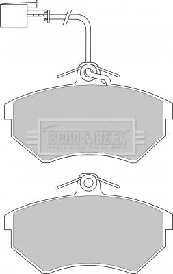 Borg & Beck BBP1690 - Тормозные колодки, дисковые, комплект autospares.lv