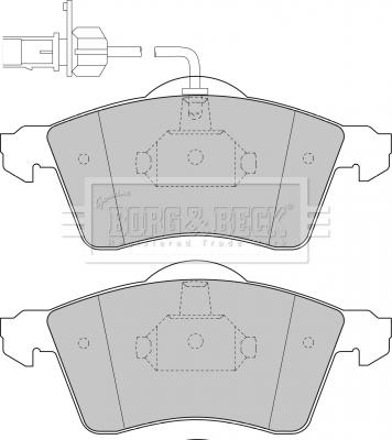 Borg & Beck BBP1692 - Тормозные колодки, дисковые, комплект autospares.lv