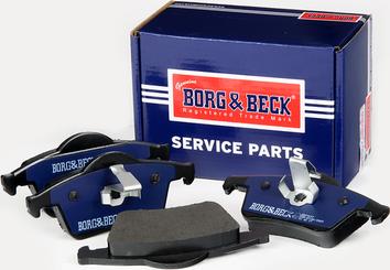 Borg & Beck BBP1697 - Тормозные колодки, дисковые, комплект autospares.lv