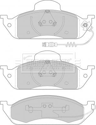 Borg & Beck BBP1640 - Тормозные колодки, дисковые, комплект autospares.lv