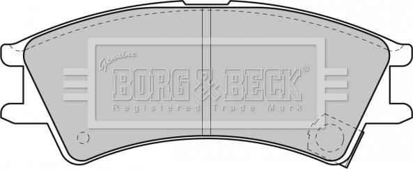 Borg & Beck BBP1659 - Тормозные колодки, дисковые, комплект autospares.lv