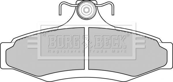 Borg & Beck BBP1651 - Тормозные колодки, дисковые, комплект autospares.lv