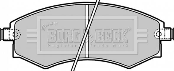Borg & Beck BBP1658 - Тормозные колодки, дисковые, комплект autospares.lv