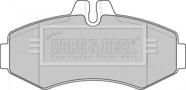Borg & Beck BBP1664 - Тормозные колодки, дисковые, комплект autospares.lv