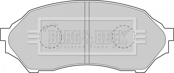 Borg & Beck BBP1663 - Тормозные колодки, дисковые, комплект autospares.lv