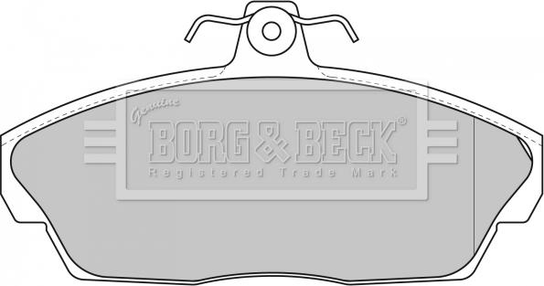 Borg & Beck BBP1662 - Тормозные колодки, дисковые, комплект autospares.lv