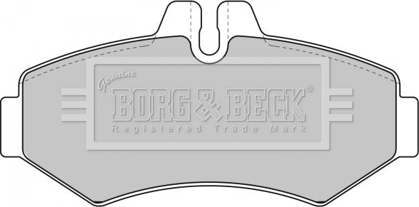 Borg & Beck BBP1667 - Тормозные колодки, дисковые, комплект autospares.lv