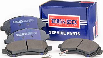 Borg & Beck BBP1609 - Тормозные колодки, дисковые, комплект autospares.lv