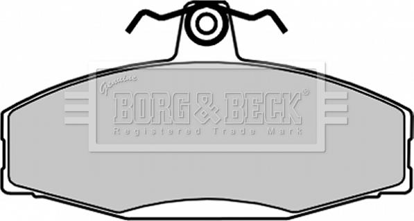 Borg & Beck BBP1604 - Тормозные колодки, дисковые, комплект autospares.lv