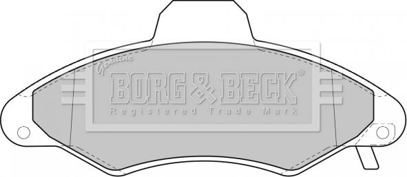 Borg & Beck BBP1600 - Тормозные колодки, дисковые, комплект autospares.lv