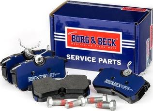 Borg & Beck BBP1603 - Тормозные колодки, дисковые, комплект autospares.lv