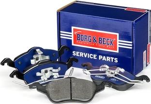 Borg & Beck BBP1602 - Тормозные колодки, дисковые, комплект autospares.lv