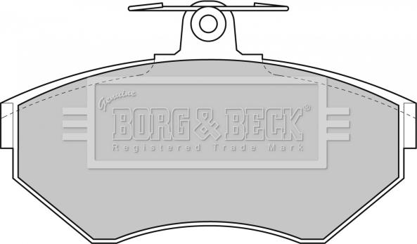 Borg & Beck BBP1607 - Тормозные колодки, дисковые, комплект autospares.lv