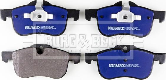 Borg & Beck BBP1614 - Тормозные колодки, дисковые, комплект autospares.lv