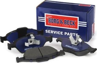 Borg & Beck BBP1615 - Тормозные колодки, дисковые, комплект autospares.lv