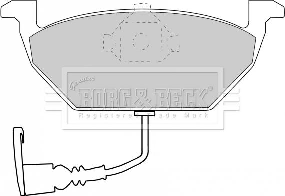 Borg & Beck BBP1617 - Тормозные колодки, дисковые, комплект autospares.lv