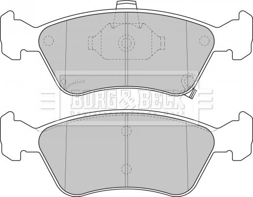 Borg & Beck BBP1684 - Тормозные колодки, дисковые, комплект autospares.lv