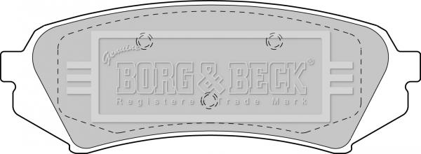 Borg & Beck BBP1685 - Тормозные колодки, дисковые, комплект autospares.lv