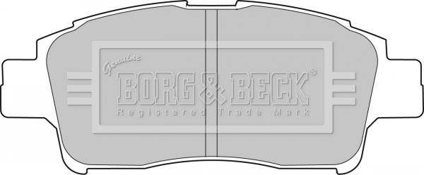 Borg & Beck BBP1681 - Тормозные колодки, дисковые, комплект autospares.lv