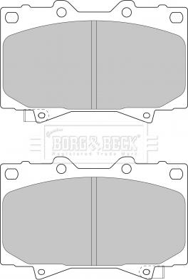 Borg & Beck BBP1682 - Тормозные колодки, дисковые, комплект autospares.lv