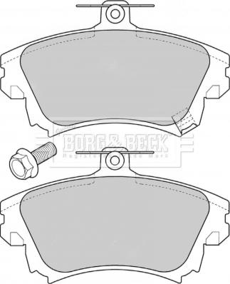 Borg & Beck BBP1639 - Тормозные колодки, дисковые, комплект autospares.lv