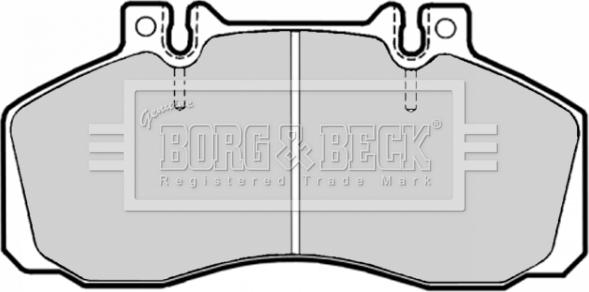 Borg & Beck BBP1636 - Тормозные колодки, дисковые, комплект autospares.lv