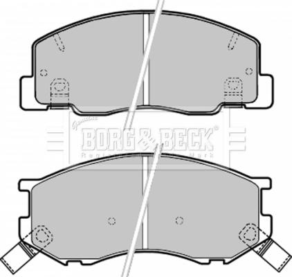 Borg & Beck BBP1630 - Тормозные колодки, дисковые, комплект autospares.lv