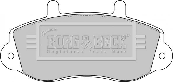 Borg & Beck BBP1638 - Тормозные колодки, дисковые, комплект autospares.lv