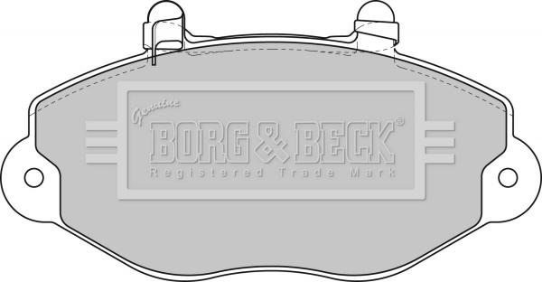Borg & Beck BBP1625 - Тормозные колодки, дисковые, комплект autospares.lv