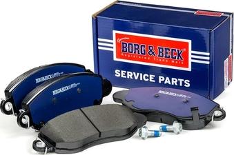 Borg & Beck BBP1626 - Тормозные колодки, дисковые, комплект autospares.lv