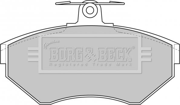 Borg & Beck BBP1620 - Тормозные колодки, дисковые, комплект autospares.lv