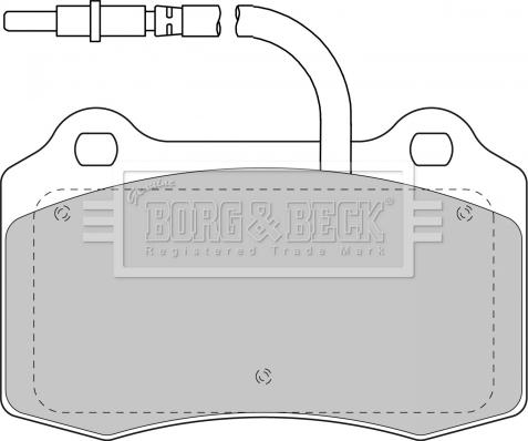 Borg & Beck BBP1674 - Тормозные колодки, дисковые, комплект autospares.lv