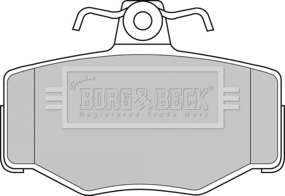 Borg & Beck BBP1673 - Тормозные колодки, дисковые, комплект autospares.lv