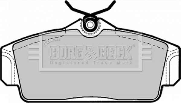 Borg & Beck BBP1672 - Тормозные колодки, дисковые, комплект autospares.lv